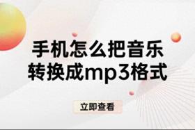 手机怎么把音乐转换成mp3格式？3种方法 